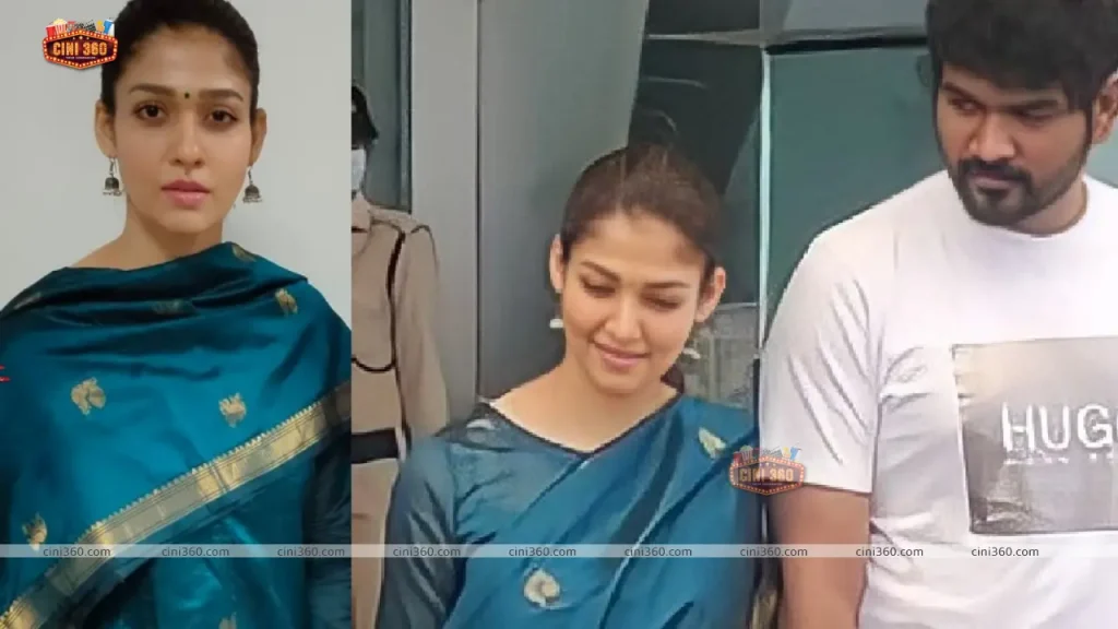 Actress Nayanthara worshiped at the temple with Pongal in Valuthoor