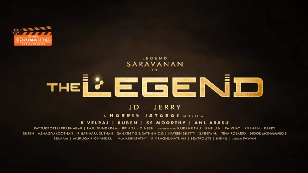 The Legend - Official Trailer Legend Saravanan Harris Jayaraj J.D –Jerry