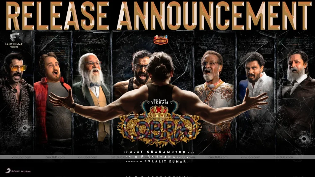 Chiyaan Vikram’s new film “Cobra” release date announced Cobra Release Date Announcement: Chiyaan Vikram, Srinidhi Shetty and Irfan Pathan’s Film To Arrive in Theatres on August 11 (Watch Video)