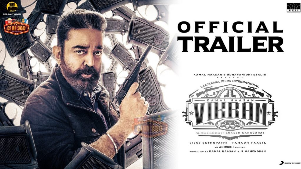 Here's the action packed gripping trailer of 'Vikram' featuring Kamal Haasan, Fahadh Faasil, Vijay Sethupathi and Suriya