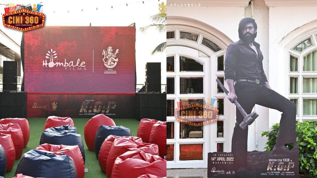 KGF Chapter 2 Special Premiere at the Royal Challengers Bangalore (RCB) Bio Bubble tonight KGF Chapter 2 Special Premiere at the Royal Challengers Bangalore (RCB) Bio Bubble tonight