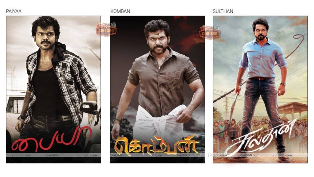 Karthi shares an interesting detail about Paiyaa, Komban & Sultan the release of these particular films
