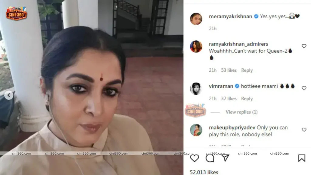 Ramya Krishnan begins shooting for Queen Season 2 ramya-krishnan-begins-shooting-for-queen-season-2-fans-call-her-junior-jayalalithaa