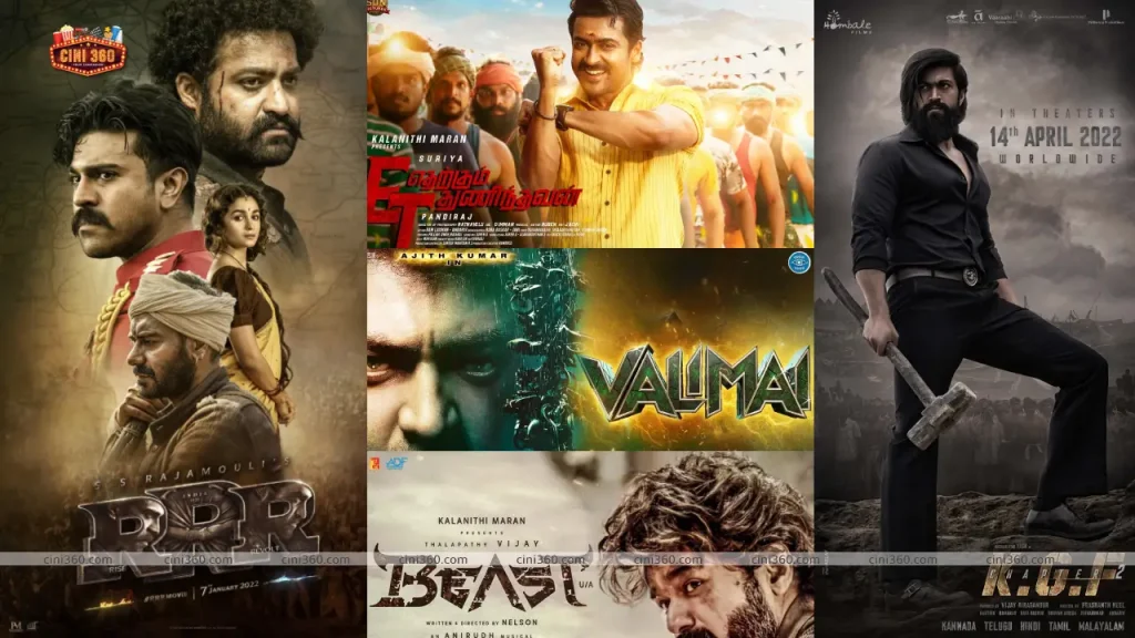 Top 5 highest grossing films in Tamilnadu released in 2022 Top 5 highest grossing films in Tamilnadu released in 2022