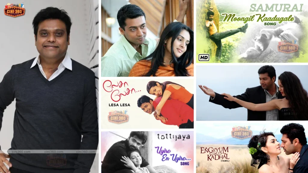 What are some of the best compositions of Harris Jayaraj? who produced some great musicals like Minnale, 12B, Varanam Aayiram and More