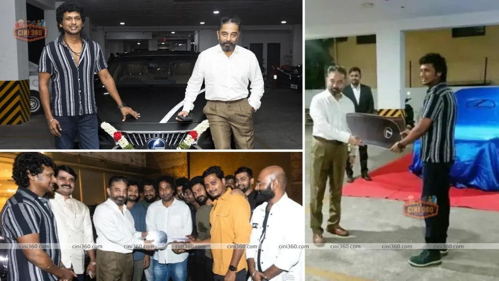 Kamal Haasan gifts a Lexus car to director Lokesh Kanagaraj post Vikram’s success Kamal Haasan gifts a Lexus car to director Lokesh Kanagaraj post Vikram's success