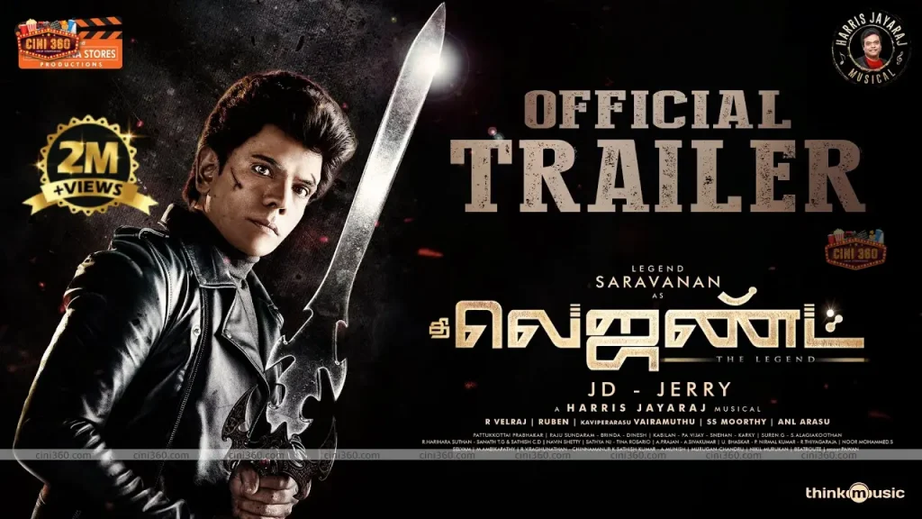 Tamil Movie The Legends Trailer Gets Over 1 Crore Views Within 2 Days