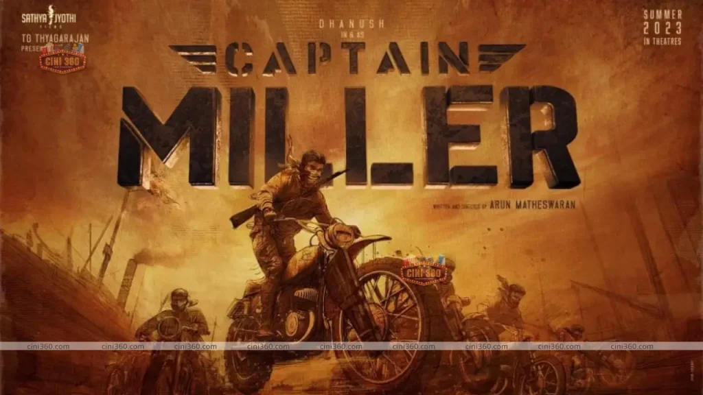 Actor Dhanush’s new film “Captain Miller” official announcement Actor Dhanush new film Captain Miller