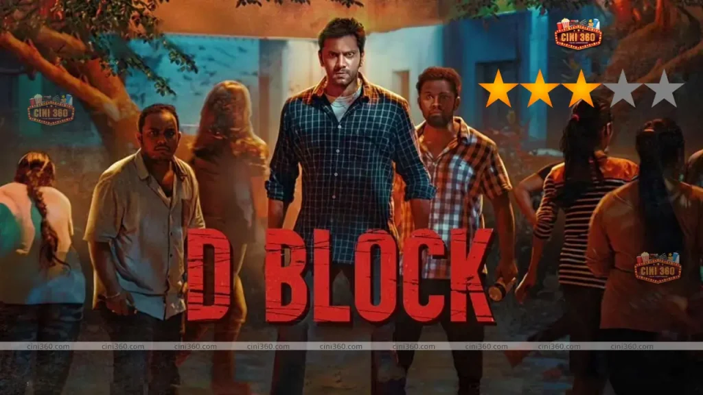 Arulnithi's D Block Movie Review - film directed by Eruma Saani fame Vijay Kumar Rajendran Hastily written thriller with no depth