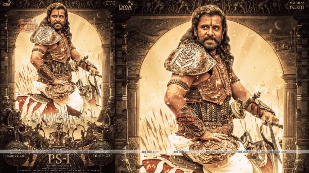 Chiyaan Vikram as Aditya Karikalan in Ponniyin Selvan first-look poster chiyaan-vikram-as-aditya-karikalan-in-ponniyin-selvan-first-look-poster