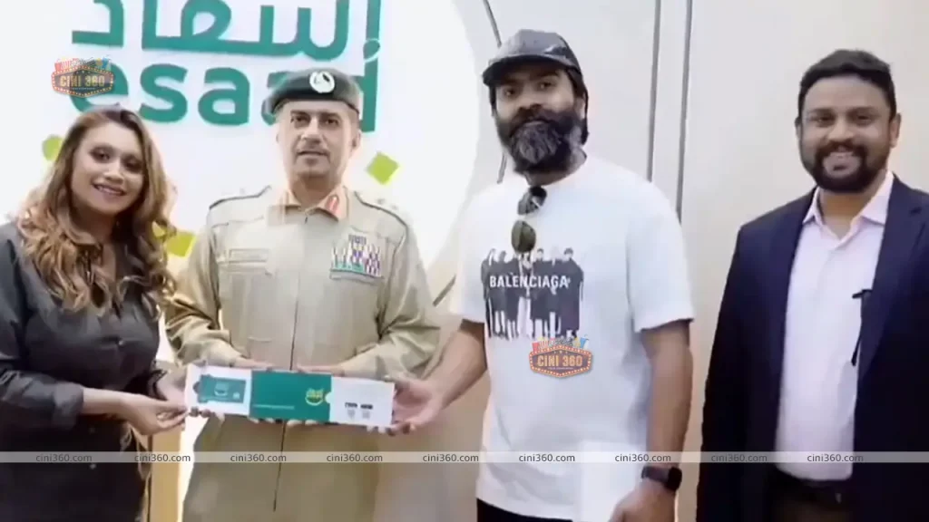 simbu-uae-government-golden-visa-viral-photos-videos-vendhu-thanindhathu-kaadu-pathu-thala