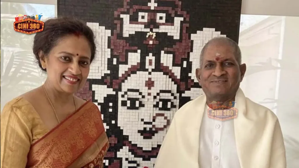 Lakshmi Ramakrishnan joining hands together with Isaignani Ilayaraja Lakshmi Ramakrishnan joined hands with Ilayaraja for the first time