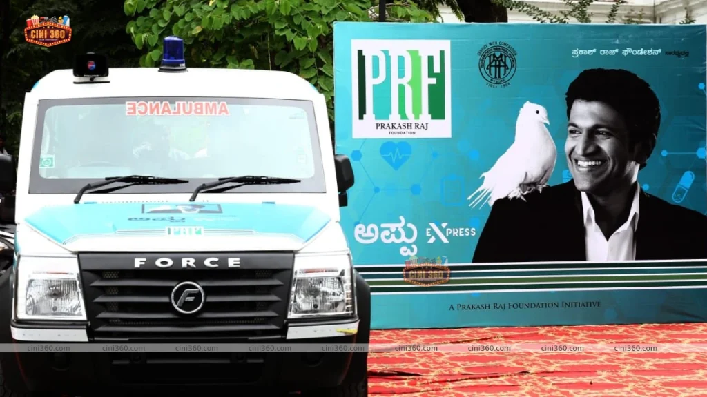 appu-express-prakash-raj-donates-ambulance-in-puneeth-rajkumar-s-memory