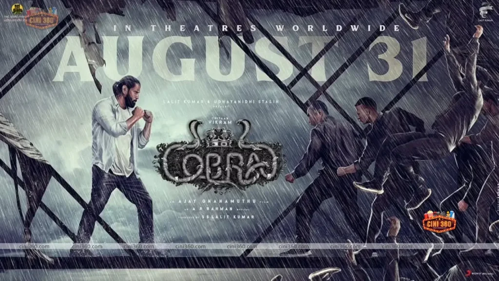Chiyaan Vikram’s Cobra is set to open in theatres on August 31 Chiyaan Vikram's Cobra gets a release date.