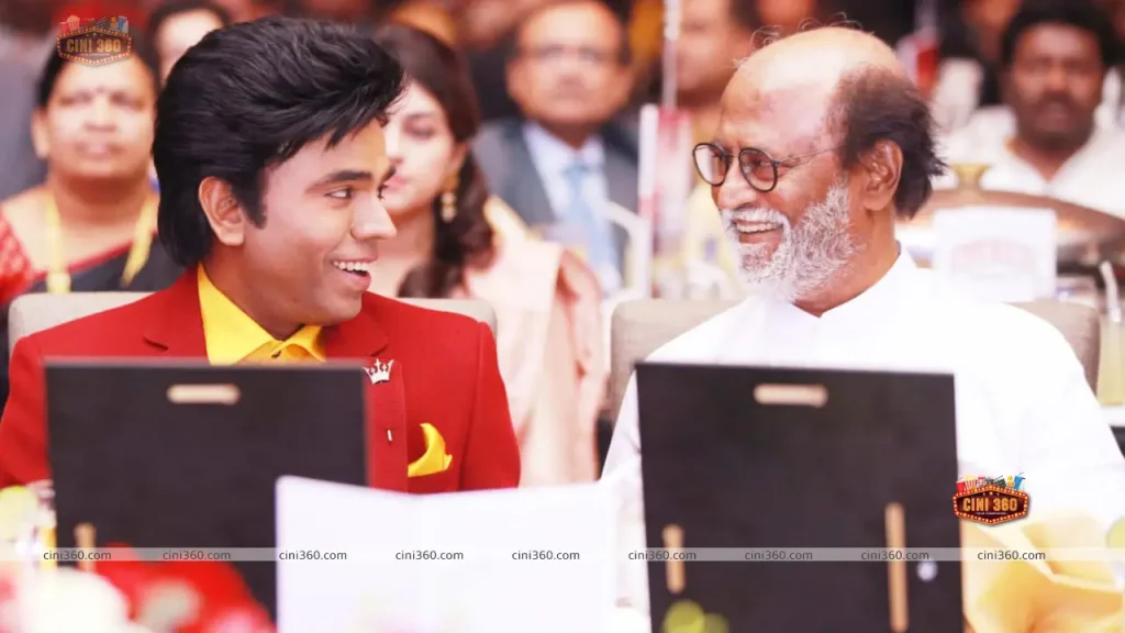 The Legend Arul Saravanan is with Super Star Rajinikanth