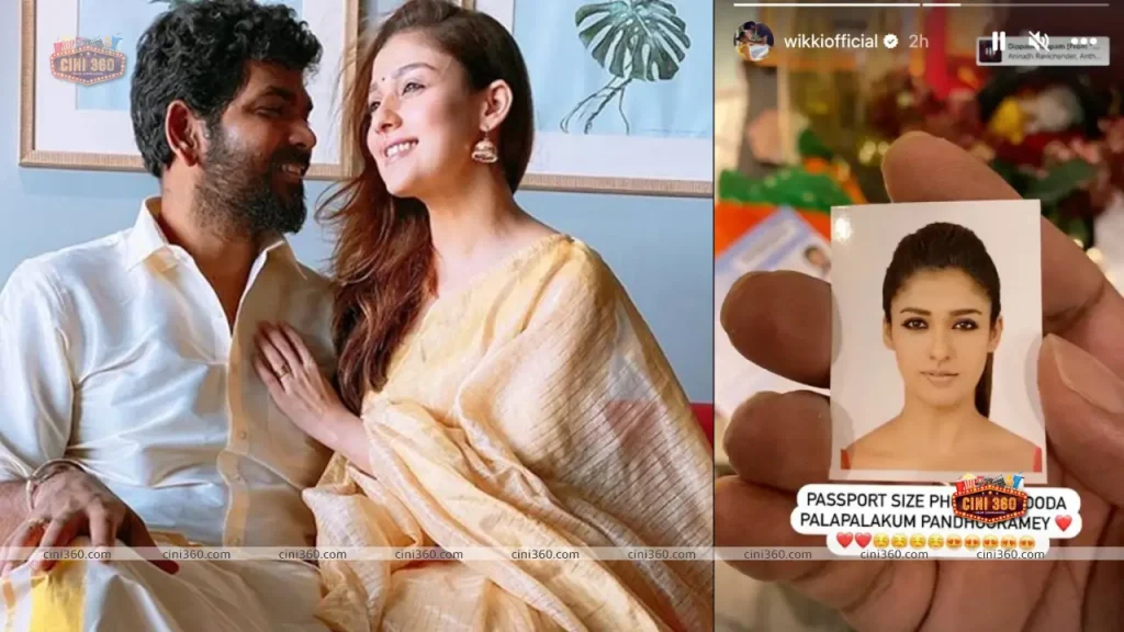 Sharing a passport-size photo of his wife Nayanthara, Vignesh Shivan refers to her as a “glittering beauty.” vignesh-shivan-shares-a-passport-size-photo-of-his-wife-nayanthara-calls-her-a-glittering-beauty