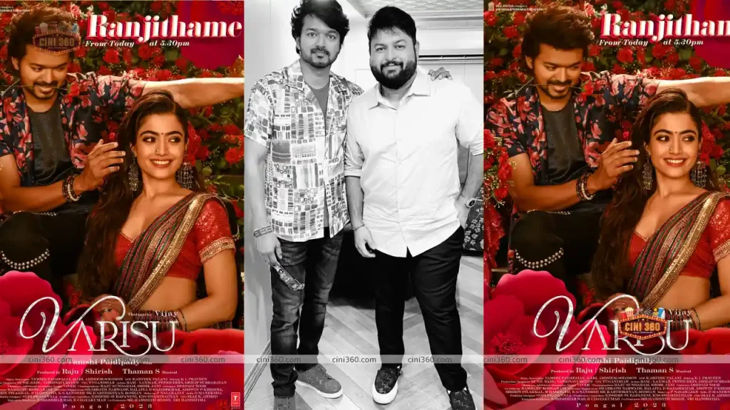 Ranjithame: Team Varisu unveils Vijay’s still with Rashmika and Thaman ahead of the film’s first single release ranjithame-team-varisu-unveils-vijays-still-with-rashmika-and-thaman-ahead-of-the-films-first-single-release