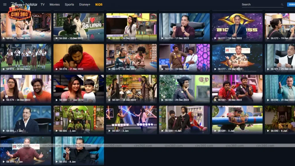 Watch Bigg Boss Season 6 Full Episodes on Disney+ Hotstar