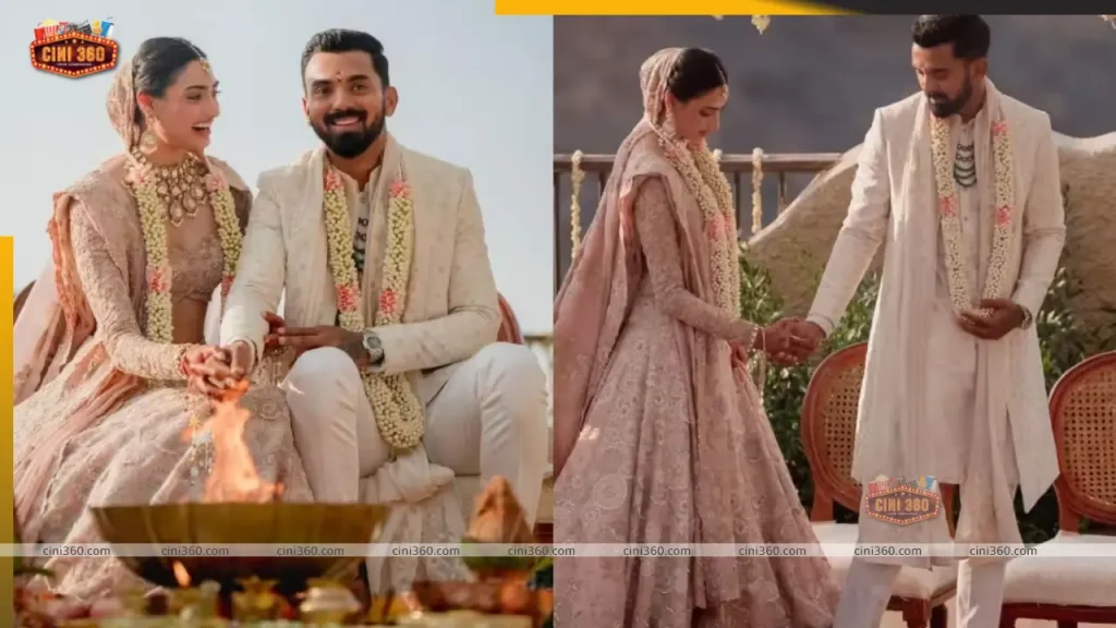 Newlyweds Athiya Shetty-KL Rahul opt for creamy pastels on their wedding day