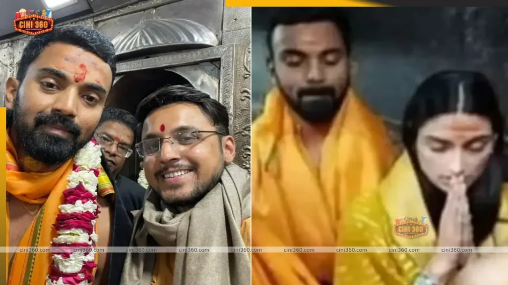 Athiya Shetty and KL Rahul, newlyweds, visit the Mahakaleshwar temple in Ujjain to ask for blessings. watch-newlyweds-athiya-shetty-and-kl-rahul-seek-blessings-at-ujjains-mahakaleshwar-temple
