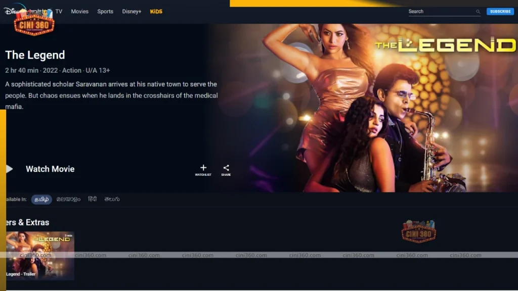 ‘The Legend’ gets a OTT release date! legend-saravanan-arul-announce-official-ott-release-date-of-the-legend-movie-disney-hotstar-tamil-news